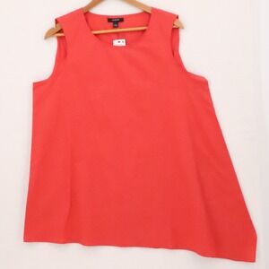 Alfani Asymmetric Sleeveless Tank Top Womens Size L Layering Summer Cotton